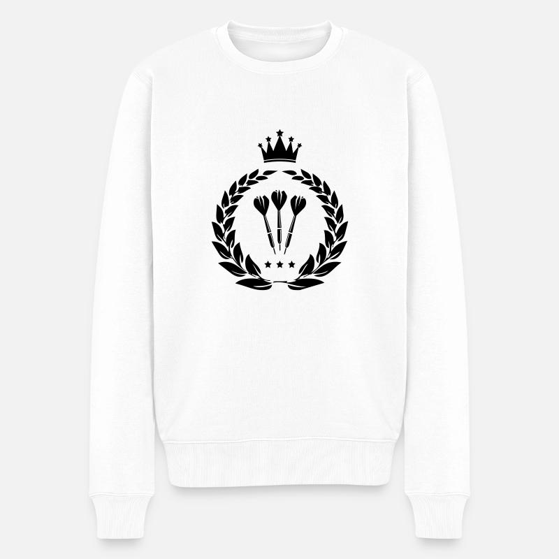 Roi fléchettes - Pull Premium bio Homme - blanc