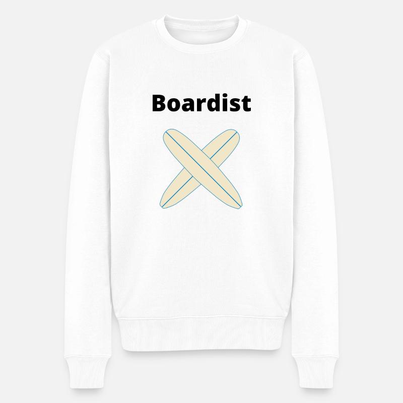 Surf boardiste - Pull Premium bio Homme - blanc