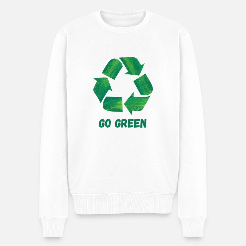 Vert avant - Pull Premium bio Homme - blanc