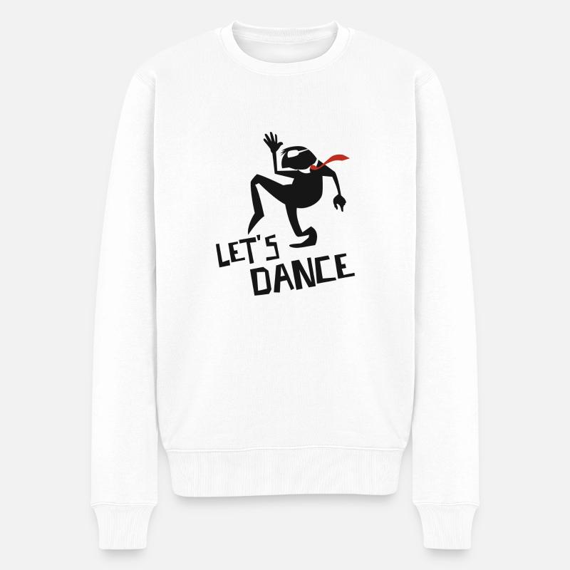 Let's dance - Pull Premium bio Homme - blanc