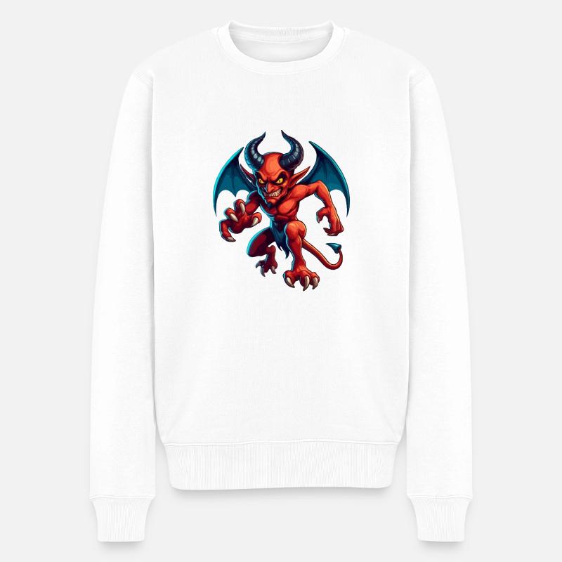 Satan s’enfuit - Pull Premium bio Homme - blanc