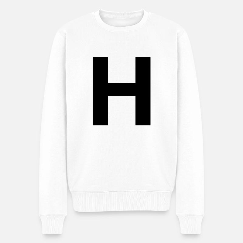 Kapital H - Männer Premium Bio Pullover - Weiß