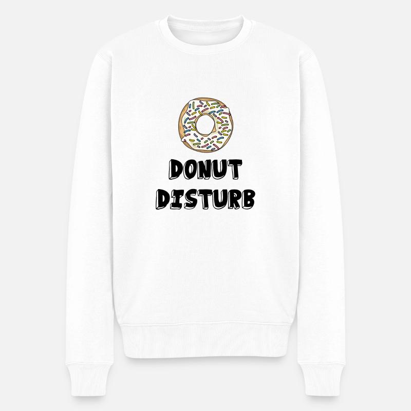 Donut déranger / idée cadeau - Pull Premium bio Homme - blanc
