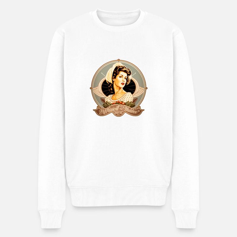 Perfekte Ehefrau - Männer Premium Bio Pullover - Weiß