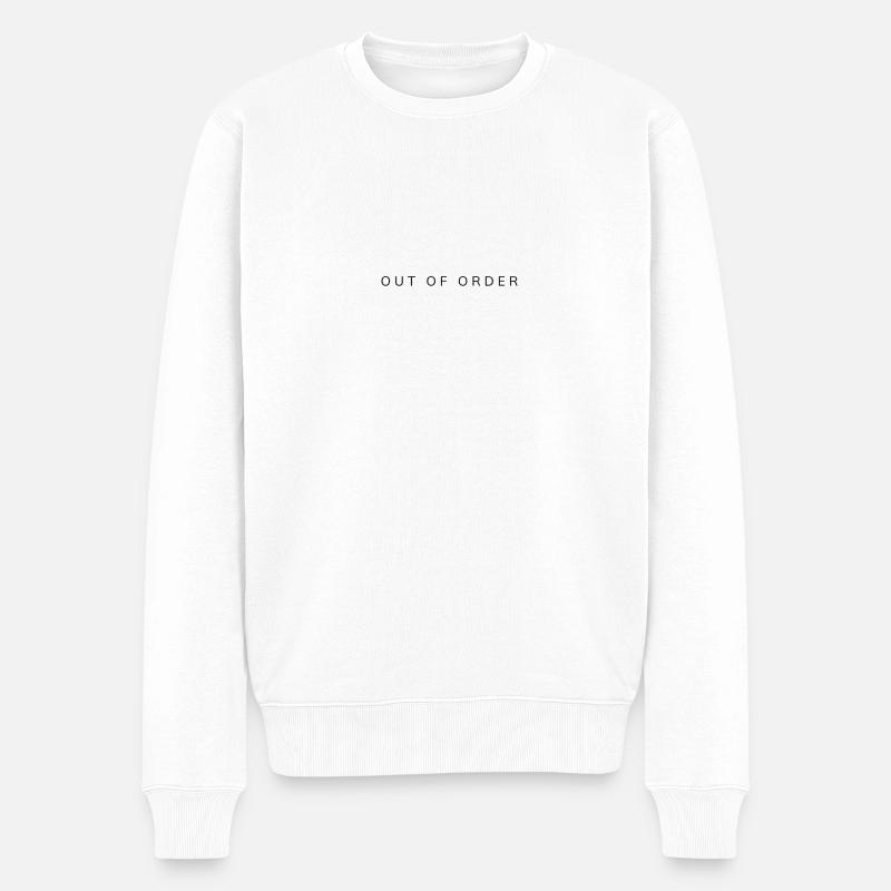 Out of order - Männer Premium Bio Pullover - Weiß