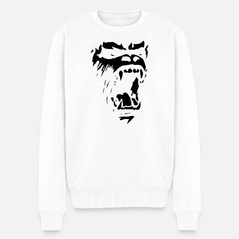 Gorilla - Pull Premium bio Homme - blanc