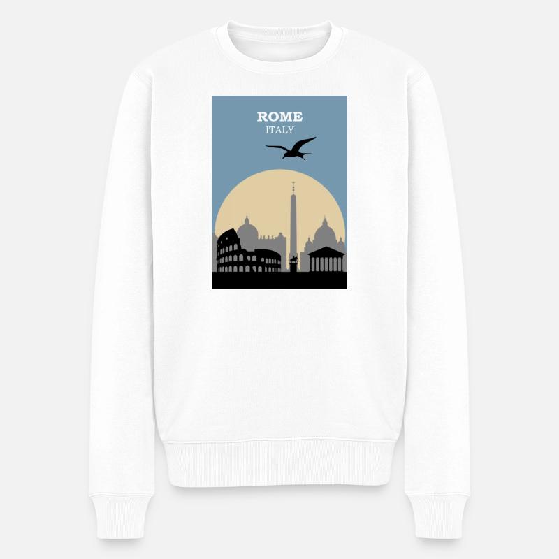 ROME - Pull Premium bio Homme - blanc