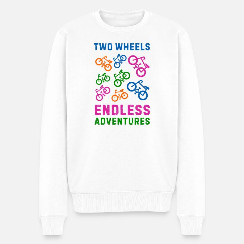 Vélo - Pull Premium bio Homme - blanc