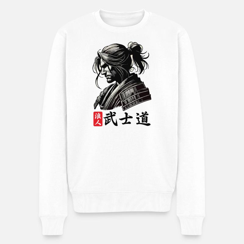 Bushido de Ronin - Pull Premium bio Homme - blanc