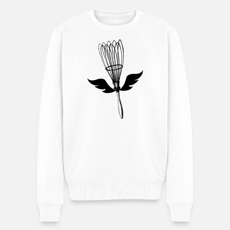 Küchenrebell - Männer Premium Bio Pullover - Weiß
