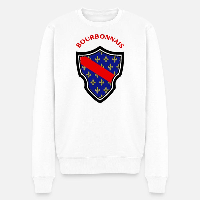 Bourbonnais - Pull Premium bio Homme - blanc