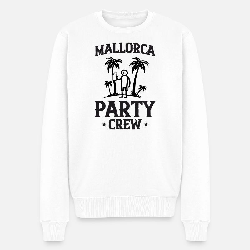 Mallorca Party Crew - Pull Premium bio Homme - blanc