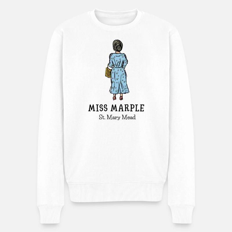 Mlle Marple St. Mary Mead - Pull Premium bio Homme - blanc