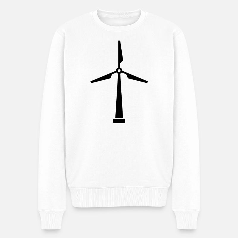 Éolienne - Pull Premium bio Homme - blanc