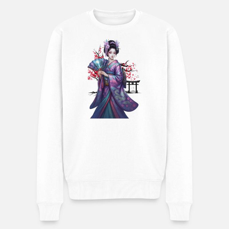 Belle Geisha | Rev final | Édition spéciale - Pull Premium bio Homme - blanc