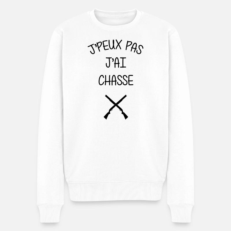 J’peux pas, j’ai chasse - Pull Premium bio Homme - blanc