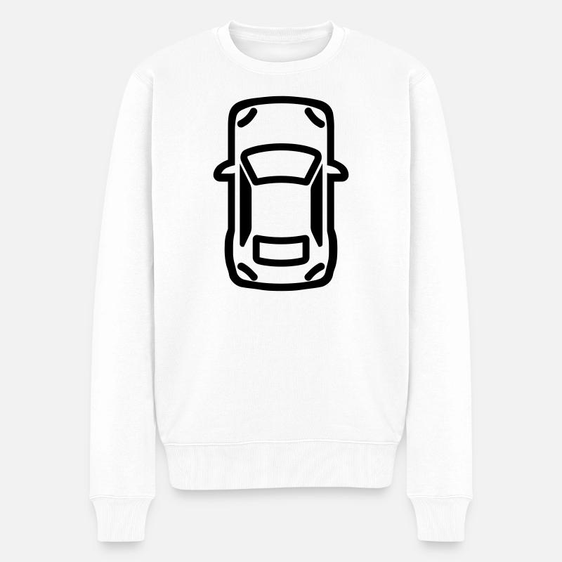Auto - Männer Premium Bio Pullover - Weiß