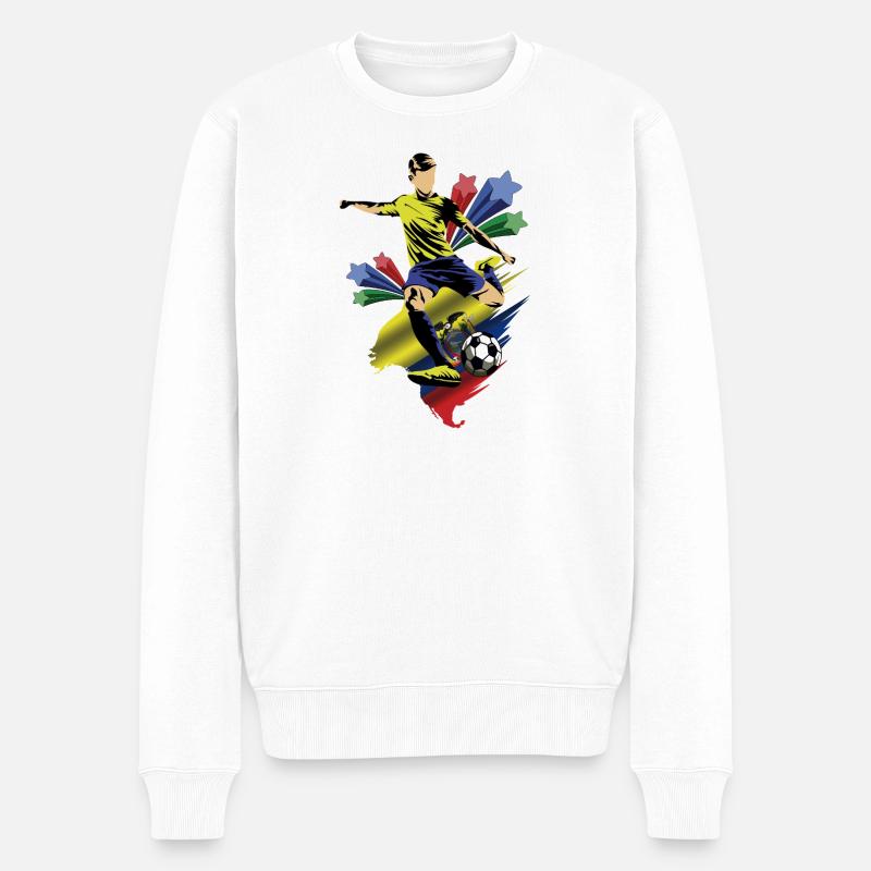 Ecuador - Ecuador - Flaggen - Männer Premium Bio Pullover - Weiß