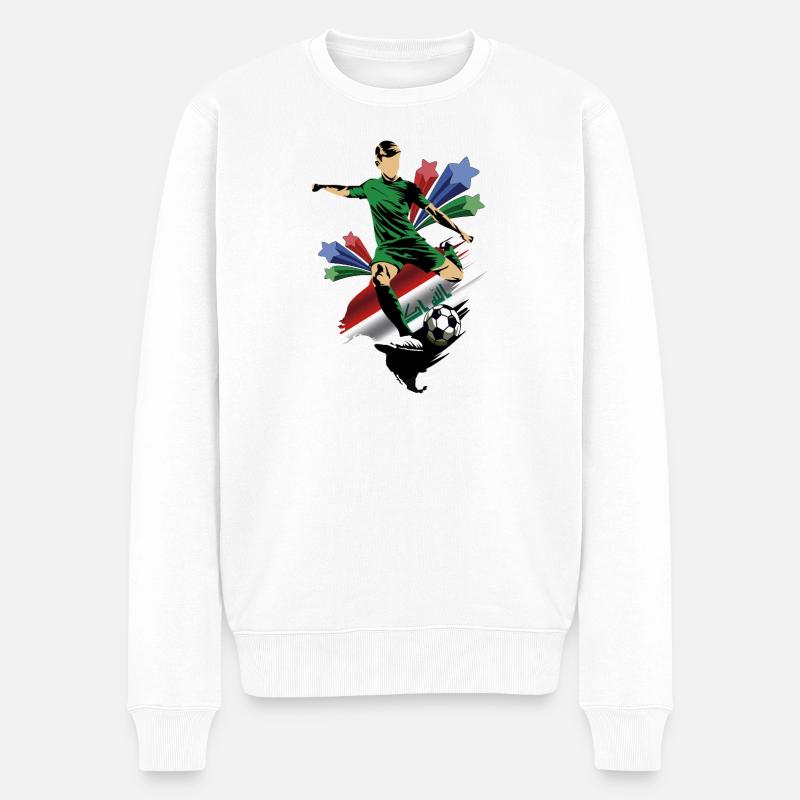 Irak – Irak – Flaggen - Männer Premium Bio Pullover - Weiß