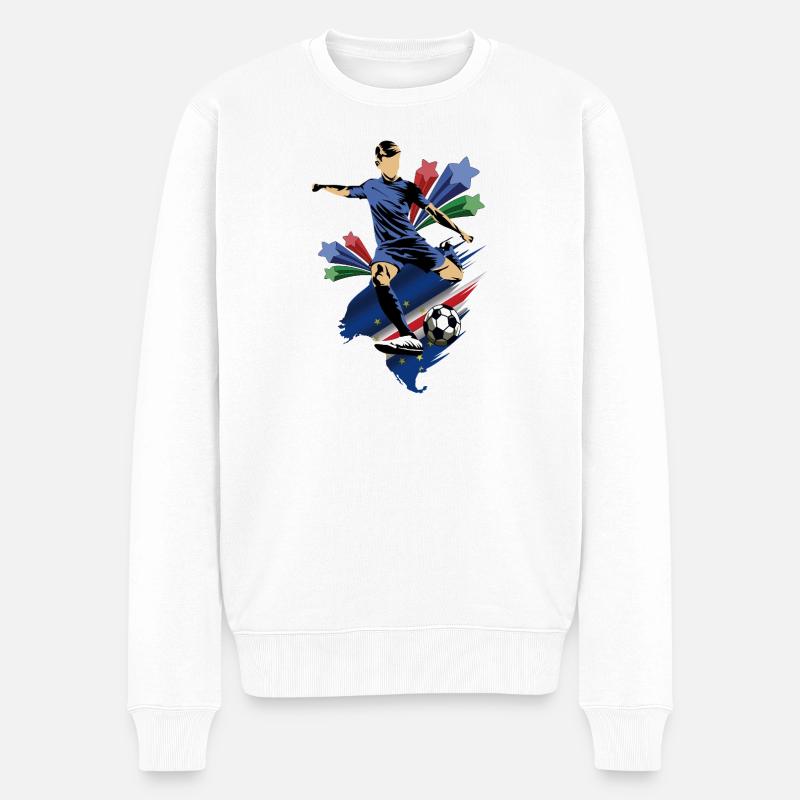 Cap-Vert - Cap-Vert - Drapeau - Pull Premium bio Homme - blanc