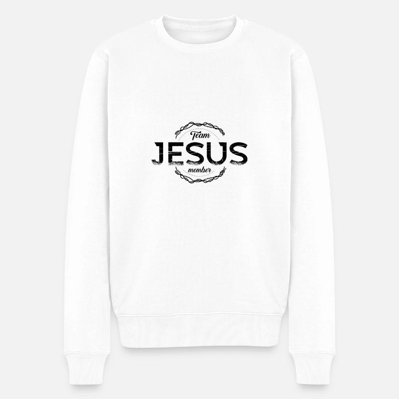 Équipe Jésus - Pull Premium bio Homme - blanc