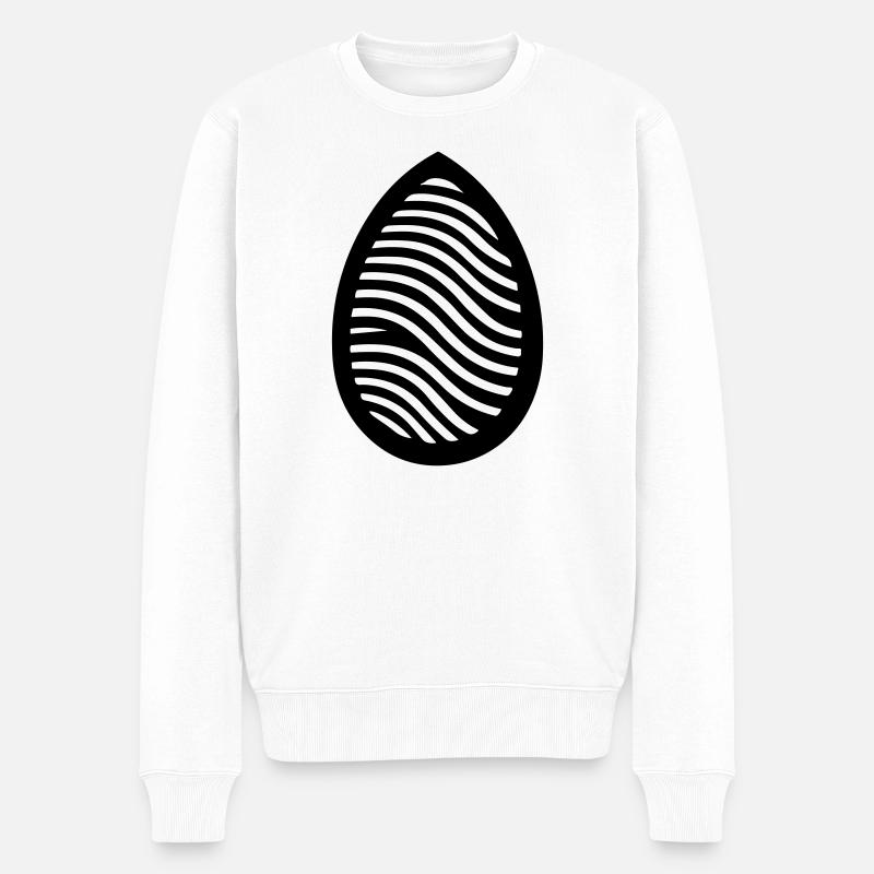 Osterei - Männer Premium Bio Pullover - Weiß