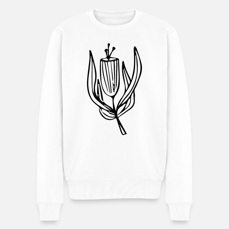 Flower Flower Plant - Pull Premium bio Homme - blanc