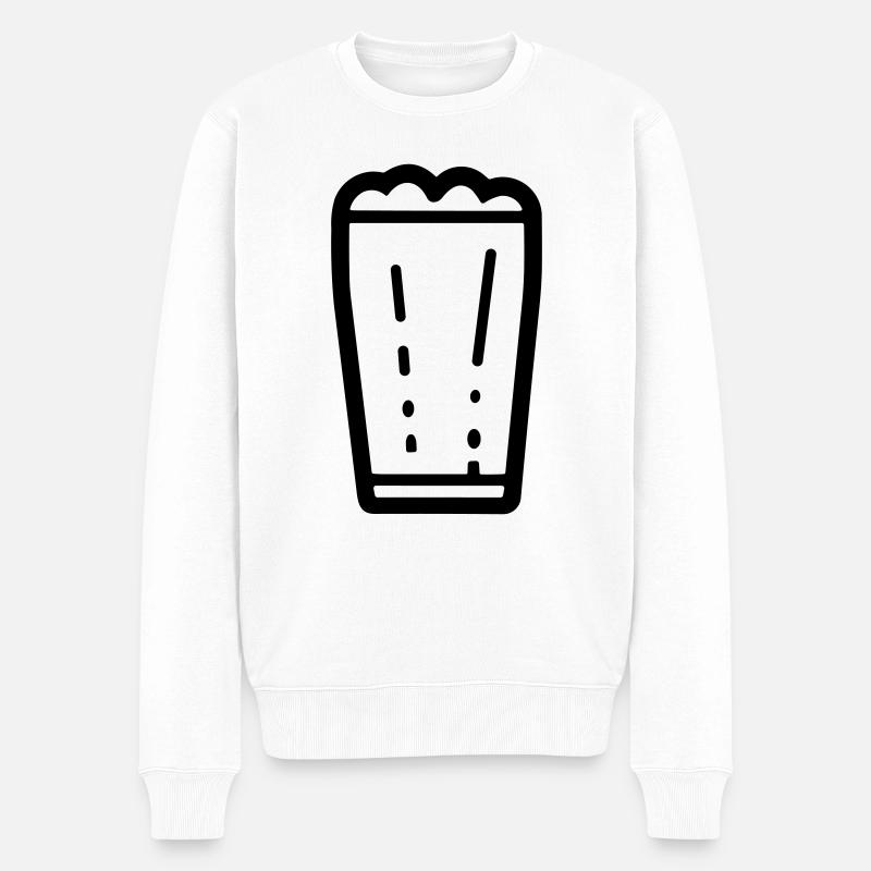 Bière - Pull Premium bio Homme - blanc