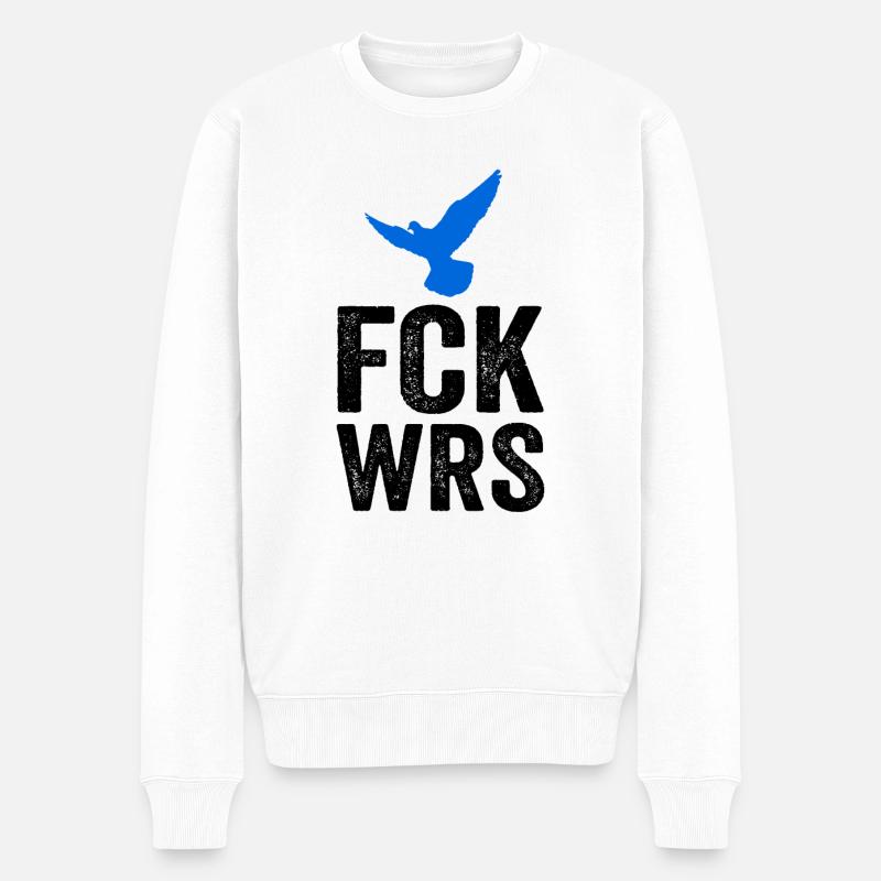 FCK WRS - Pull Premium bio Homme - blanc