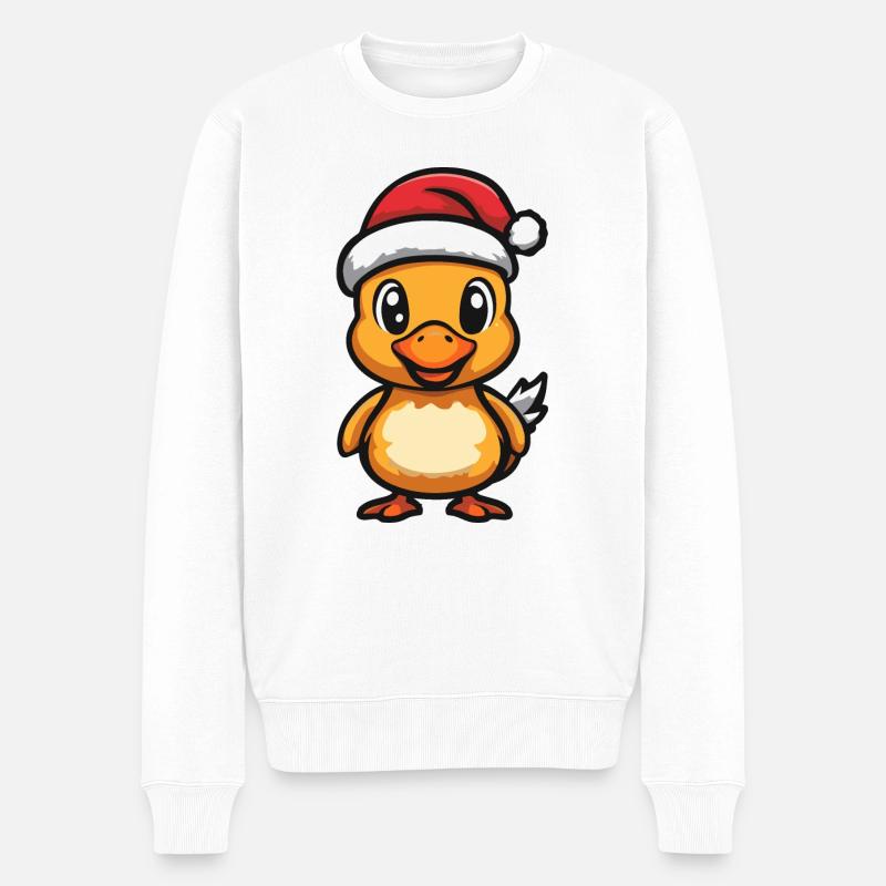 Noël de canard - Pull Premium bio Homme - blanc