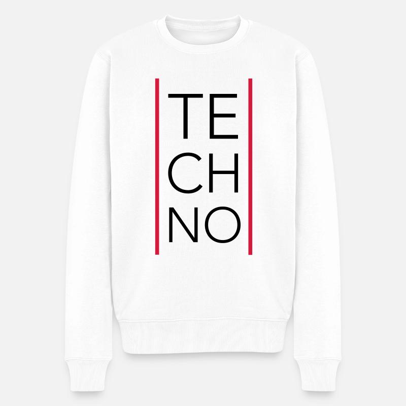 Techno - Pull Premium bio Homme - blanc