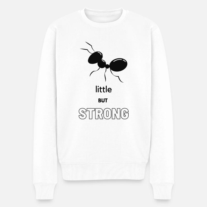 Little but strong fourmi - Pull Premium bio Homme - blanc