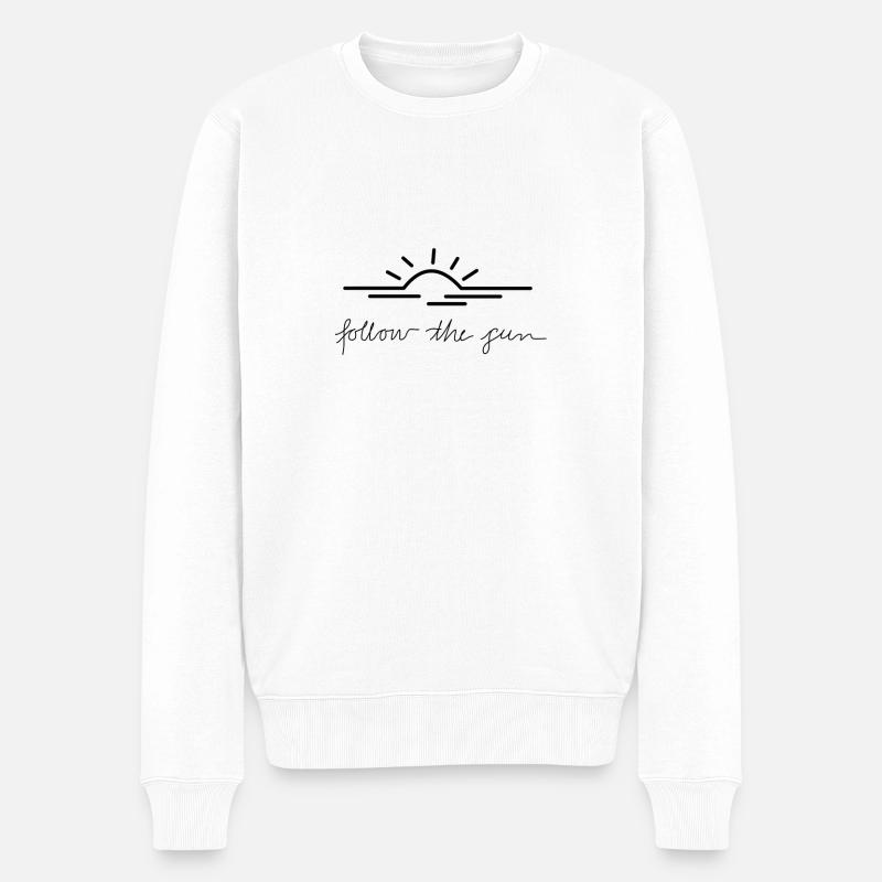 le coucher du soleil - Pull Premium bio Homme - blanc