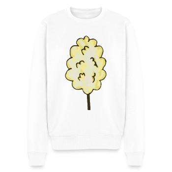 Barbe à papa jaune - Pull Premium bio Homme - blanc - Devant - Thijin (182cm)