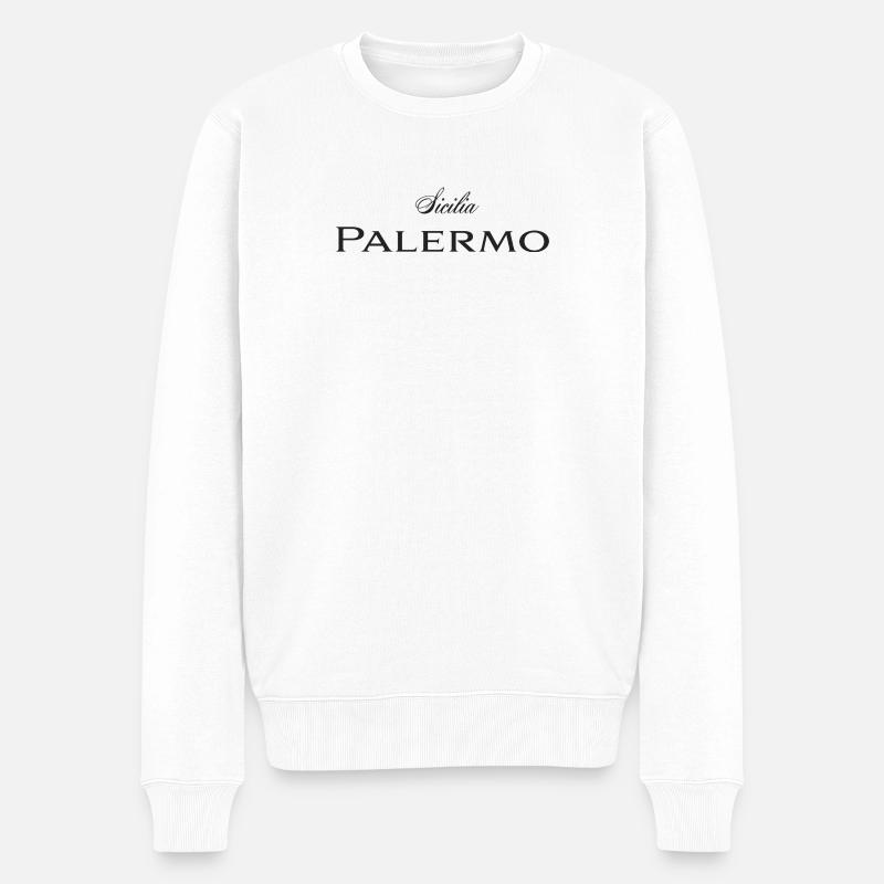 Palermo - Männer Premium Bio Pullover - Weiß