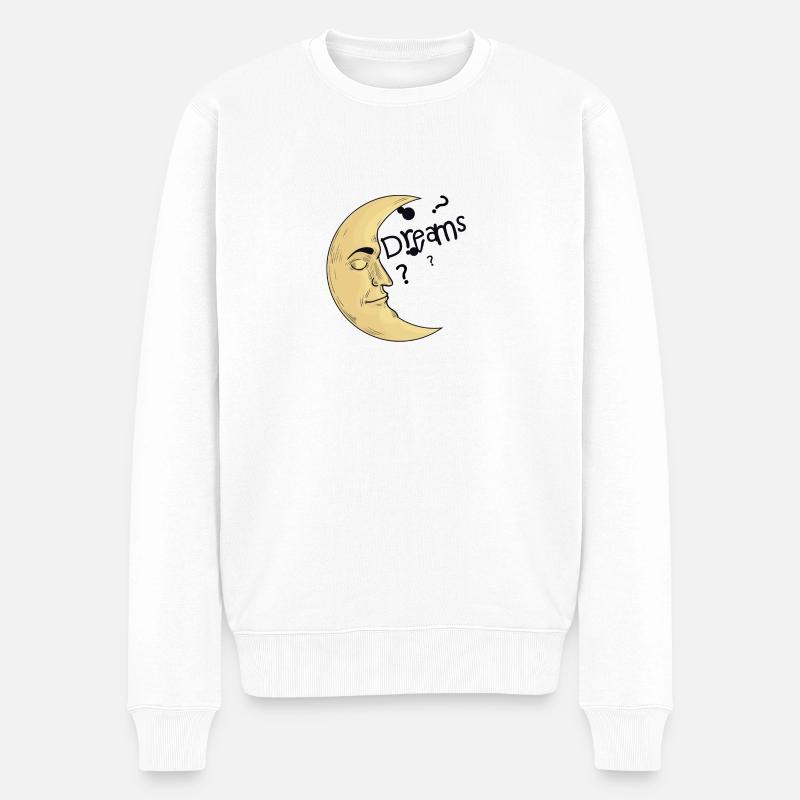 Dreams Shirt - Männer Premium Bio Pullover - Weiß