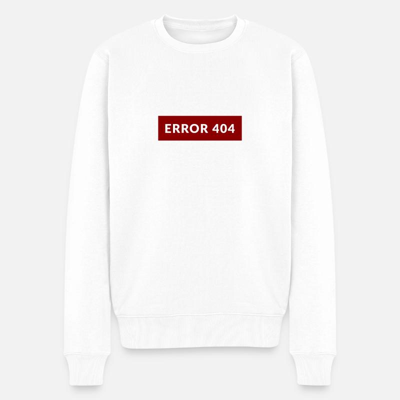 Kostüm Muffel - Error 404. Costume not found - Männer Premium Bio Pullover - Weiß