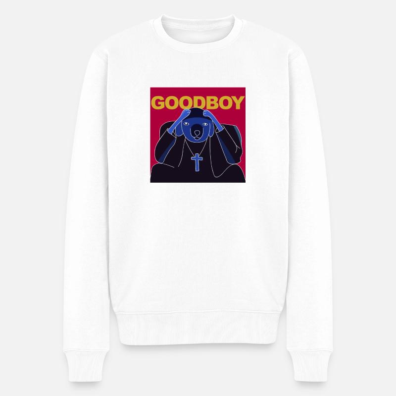 goodboy - Pull Premium bio Homme - blanc