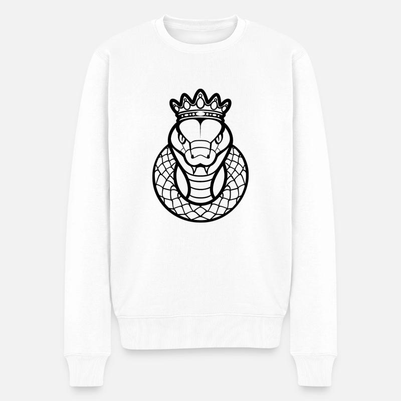 Noble Majesté du Serpent - Pull Premium bio Homme - blanc