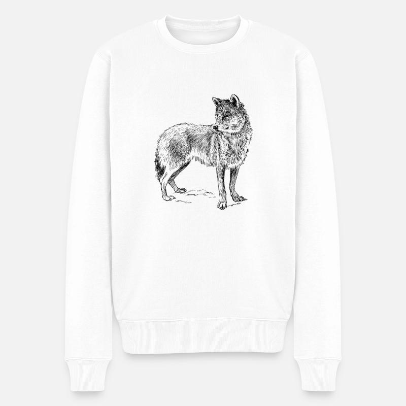 Loup - Pull Premium bio Homme - blanc