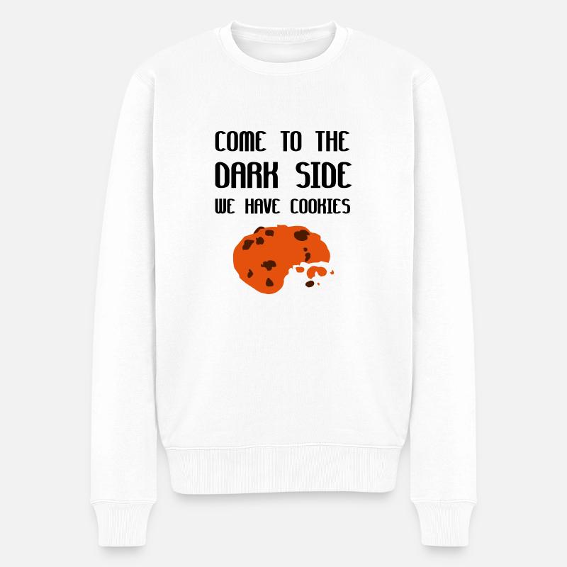 Come To The Dark Side We Have Cookies - Männer Premium Bio Pullover - Weiß