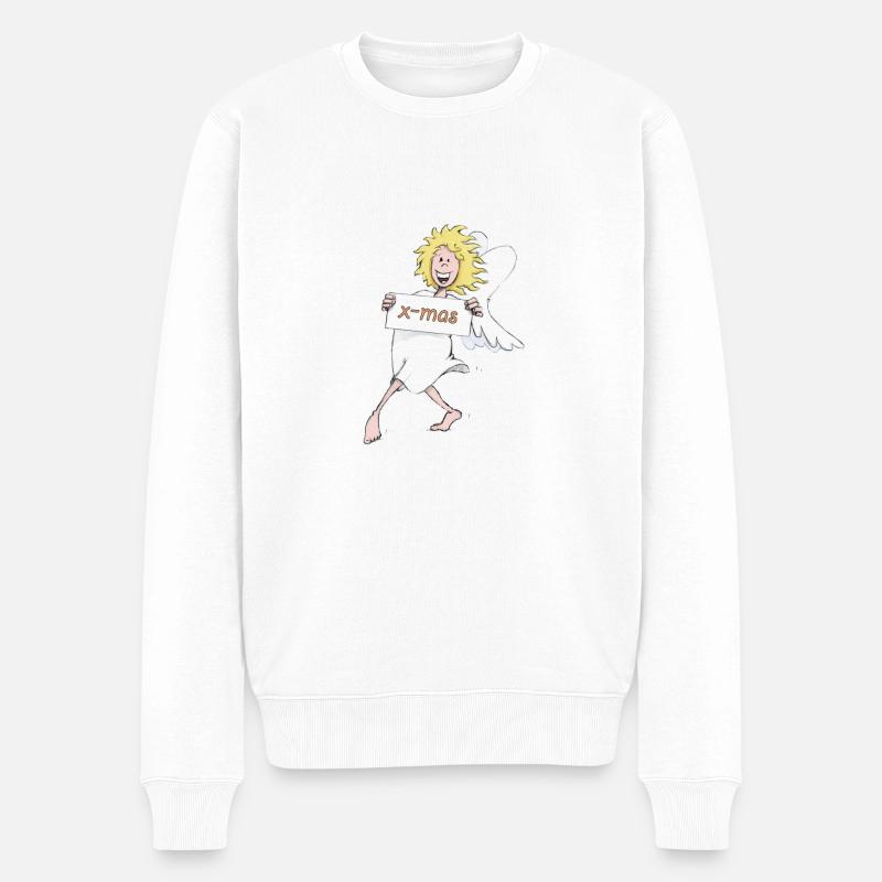 Cloud nine xmas - Männer Premium Bio Pullover - Weiß