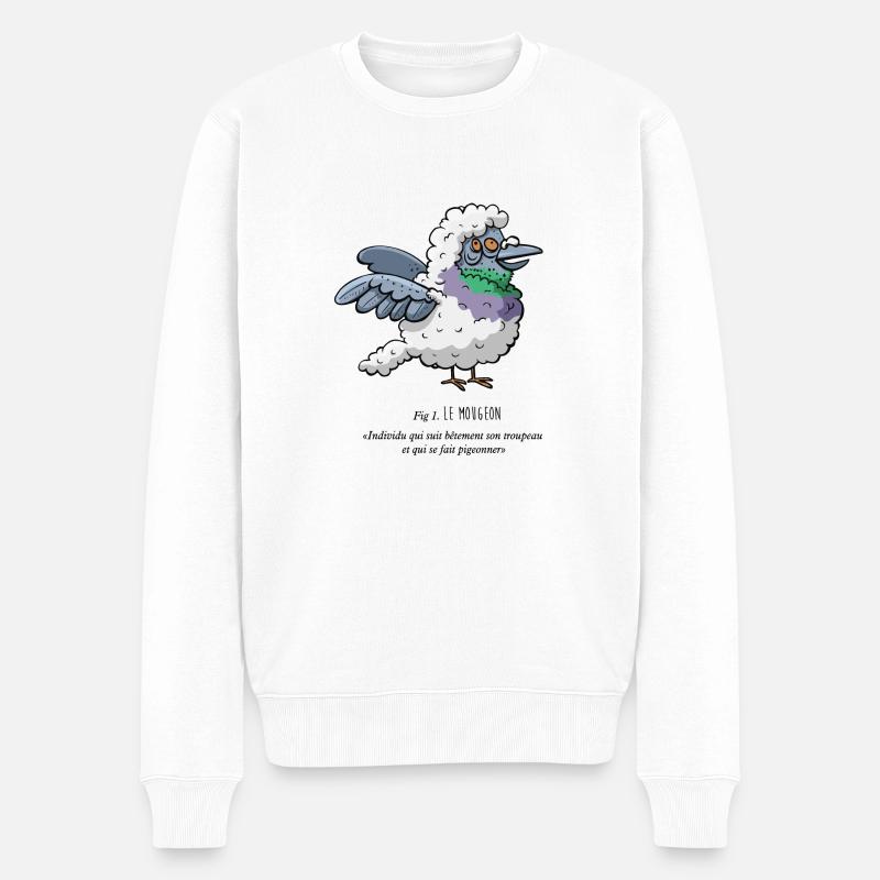 Le Mougeon - Pull Premium bio Homme - blanc