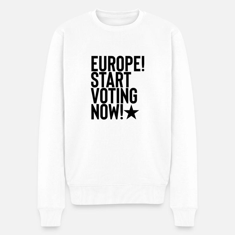 Eurovision - Pull Premium bio Homme - blanc