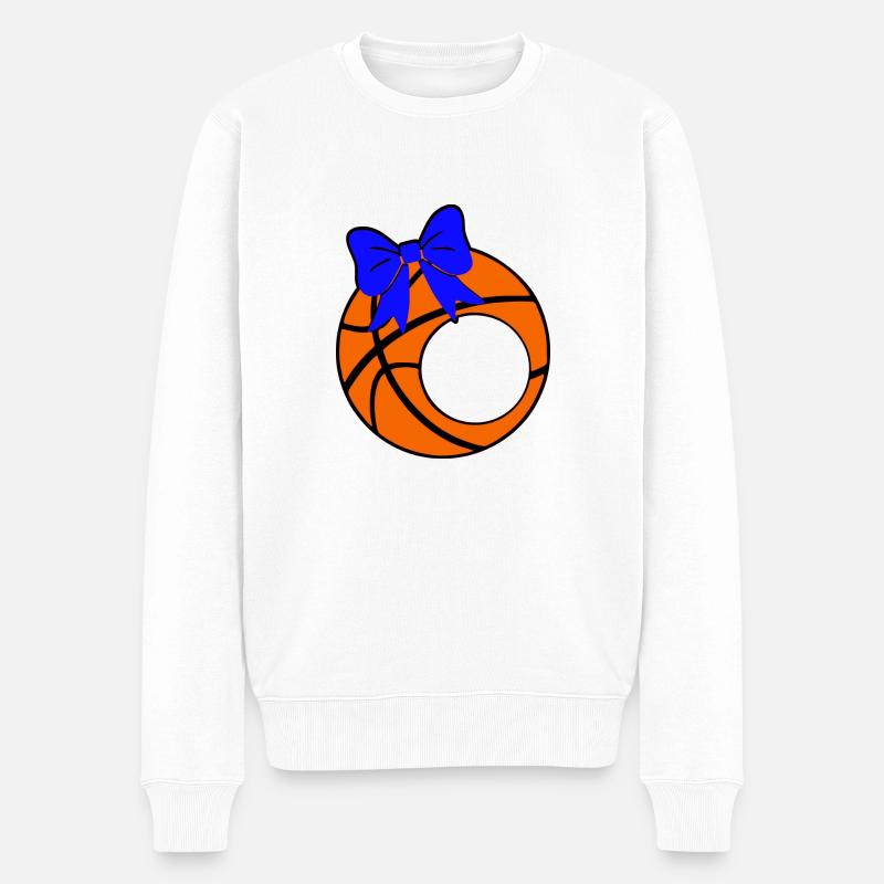 Basket-ball - Pull Premium bio Homme - blanc