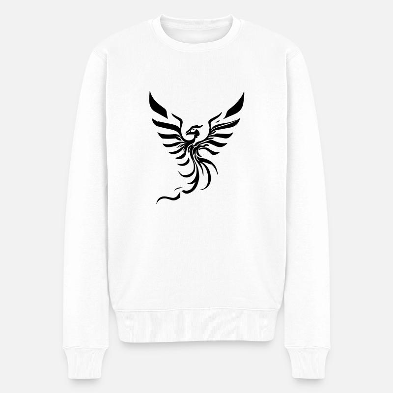 PHOENIX 03 - Männer Premium Bio Pullover - Weiß