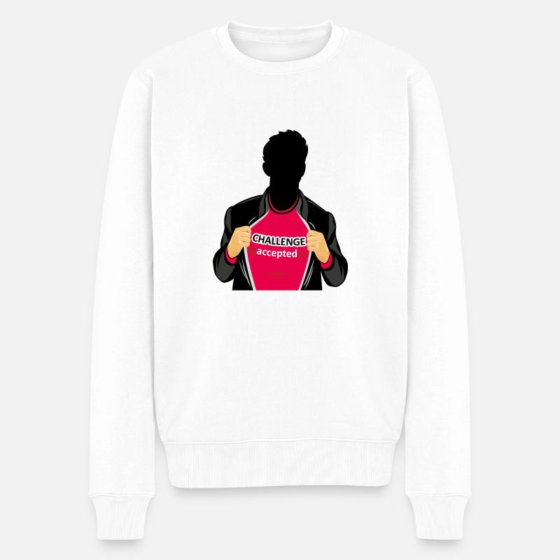 Défi accepté - Pull Premium bio Homme - blanc