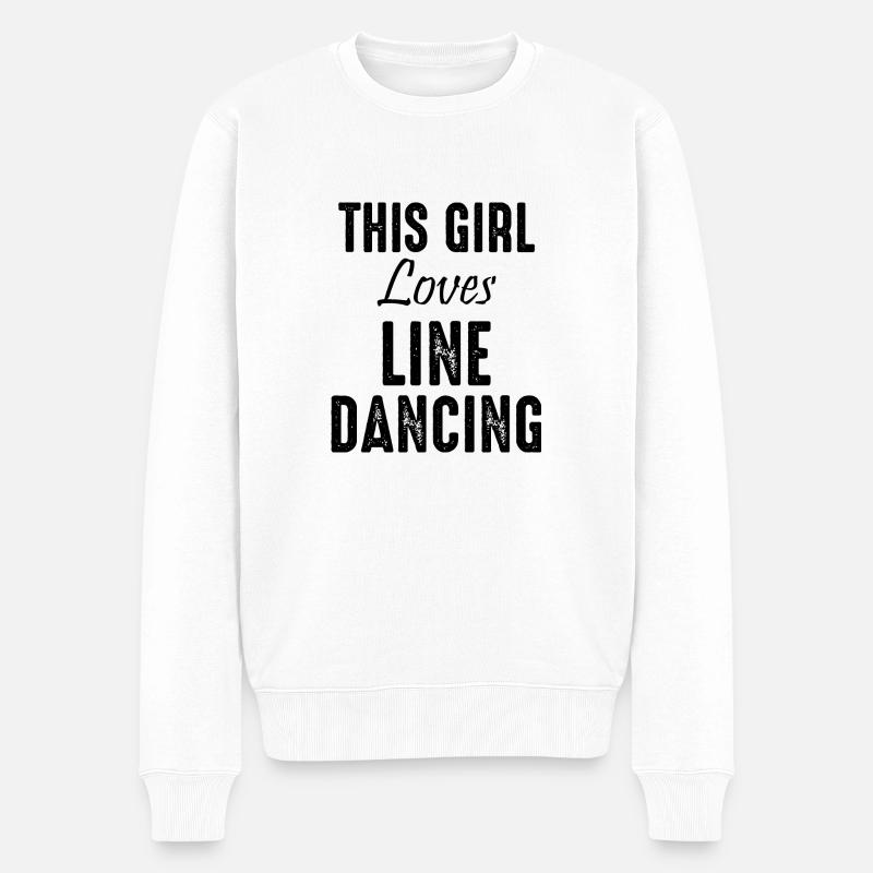 Dancing Dance Music - Männer Premium Bio Pullover - Weiß