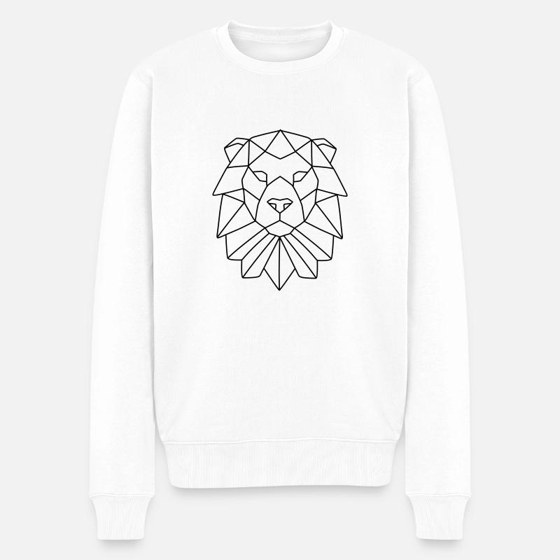 Leon - Männer Premium Bio Pullover - Weiß