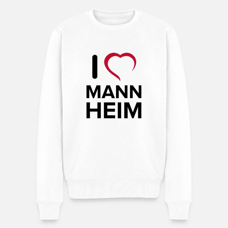 Mannheim Monnem Mannheimat - Pull Premium bio Homme - blanc